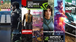 GTX 1050 4GB 7 Games Performance Test 1080p in 2019  Nvidia Driver version 41935  MSI GF63 8RC [upl. by Asilef]