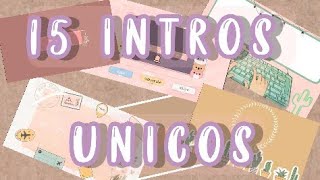 15 INTROS AESTHETIC gratis 4k únicos Jennipher [upl. by Kayla]