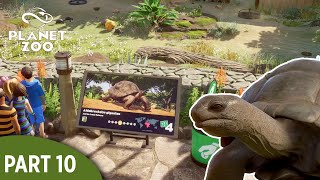 Tiny Animal Zoo Part 10  Aldabra Tortoise  Speed Build in Franchise Mode  Planet Zoo [upl. by Imas487]