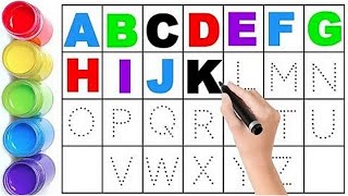 Collection of uppercase amp lowercase alphabet dotted lines ABCD alphabet writing alphabet song A Z [upl. by Nnep586]