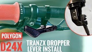 2022 Polygon D24X TranzX dropper lever install  BikesOnLine warranty replacement [upl. by Tilford]