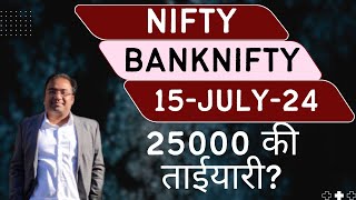 Nifty Prediction and Bank Nifty Analysis for Monday  15 July 24  Bank Nifty Tomorrow [upl. by Nivram148]