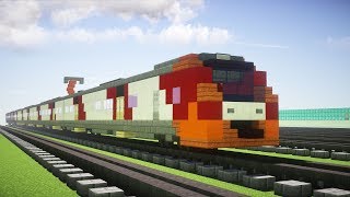 Minecraft Lastochka Russian Siemens Desiro Train Tutorial [upl. by Isidora]