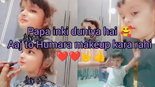 Aaj to Humara makeup kara mamma ne ham donon kitne cute lag rahe hain Ayera Shan ka 💄💋ayerashan [upl. by Yssis]