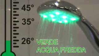 SOFFIONE DOCCIA CON LED VARIAZIONE DI TEMPERATURA [upl. by Briny]