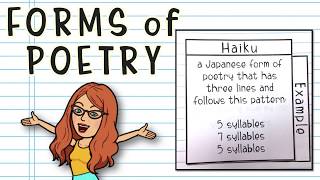 Forms of Poetry Learn Haiku Limerick Acrostic Free Verse and More Poetry for Kids [upl. by Abbate436]