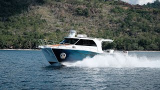 Rogers Craft  35ft  10m x 3 5m catamaran boat sea trail video [upl. by Ecile]