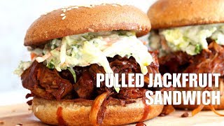 PULLED JACKFRUIT SANDWICHES  VEGAN PULLED quotPORKquot  Vegan Richa Recipes [upl. by Eniahs]