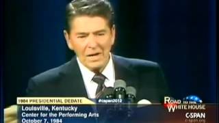 Ronald Reagan quotSocial Security has nothing to do with the deficitquot [upl. by Gombosi]