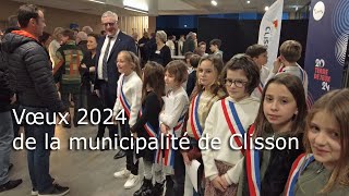 Vœux 2024 de la municipalité de Clisson tvsevreetmaine [upl. by Collbaith980]