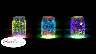 DIY Deko  leuchtende Marmeladengläser DIY Fairy Glow Jars [upl. by Helaine]