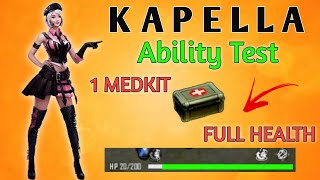 Kapella Character Ability Full Details In Free Fire  Kapella Ability Test  Free Fire Kapella Skill [upl. by Aitret2]