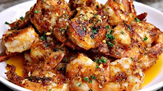 Quick and Easy Garlic Butter Shrimp Recipe  Garlic Shrimp Recipe [upl. by Nnaeilsel]