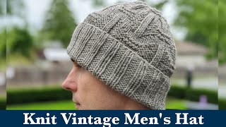 Knit Vintage Mens Hat  Knit Vintage Hat for Men [upl. by Couchman974]