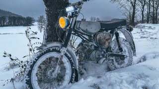 85ccm Simson vs 20cm Schnee RAW  1 Testfahrt  Waldmoped  JWsport FPTuning [upl. by Switzer]