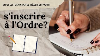 Comment sinscrire à lOrdre des kinés [upl. by Phenice]