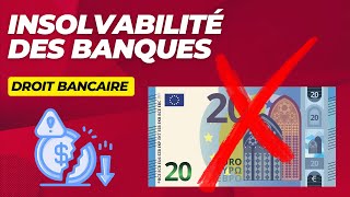 Cours de droit bancaire  Les difficultés des BANQUES [upl. by Preiser893]