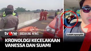 Kronologi Kecelakaan Vanessa Angel Mobil Menabrak Pembatas Sebelah Kiri Dan terpelanting Ke Kanan [upl. by Ahsilrak]