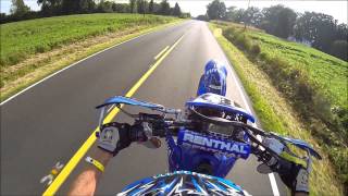 2004 Yamaha WR450 Supermoto Wheelies [upl. by Ilenna]