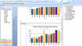 Crystal Reports 2008 Placing Charts within Group Headers or Footers  Tutorial [upl. by Dionisio522]