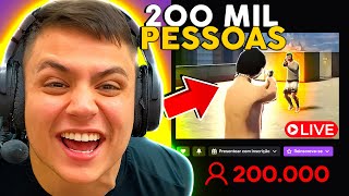 O DIA QUE BATI 200K na LIVE JOGANDO GTA RP Paulinho o LOKO [upl. by Cormack]