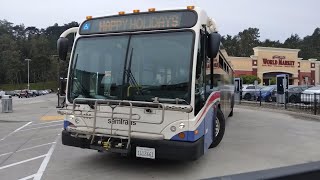 SamTrans 2017 Gillig BRT 40 608 on Route 130 607 on Route 120 at the Serramonte Shopping Center [upl. by Abie275]