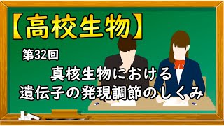 高校生物【第32回 真核生物における遺伝子の発現調節のしくみ】オンラインで高校授業 [upl. by Monafo]