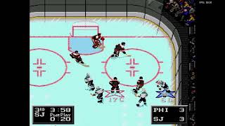 NHL 94 Franchise Mode 1990 Regular Season Lost Game  IAmDroot PHI at Len the Lengend SJ [upl. by Notnirb607]