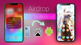 How To Use Airdrop iPhone To Android  How To Use Airdrop iPhone To Android  Airdrop iOS To Android [upl. by Annay]