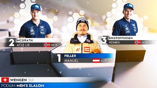 Mens Slalom  Highlights  Wengen SUI  2024 [upl. by Kitrak]