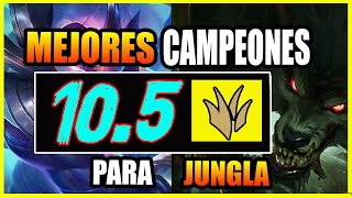 5 Mejores JUNGLAS S10  Parche 105  Tier List S  GUÃA LOL  GagoOP [upl. by Sander]