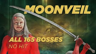 Elden Ring ALL 165 Bosses NO Damage using Moonveil  INT Build Guide Locations amp Showcase [upl. by Llemart619]