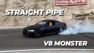 450HP BMW M3 E92 Competition with straight pipes POV [upl. by Ralat]