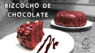 Bizcocho de chocolate con cobertura  Bizcocho de Colacao [upl. by Hallett474]