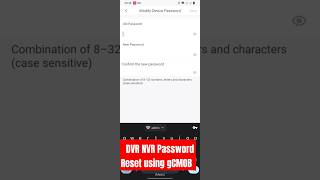 How to change DVR NVR password using gCMOB iCMOB app cpplus passwordchange dahuatechnolgy gcmob [upl. by Verla]