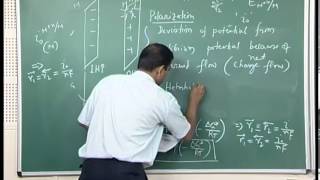 Mod01 Lec12 Exchange current density Polarization Activation Polarization Tafel Equation [upl. by Enineg]