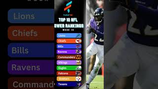 NFL Power Ranking week 10 [upl. by Kolb]