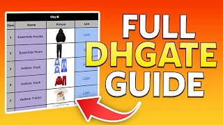 Beginners Guide To Shopping On DHGate INDEPTH GUIDE 2024 [upl. by Nawat]