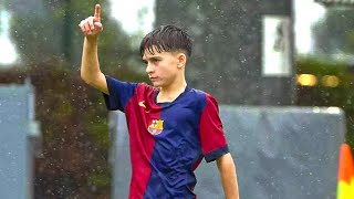 David Moreno sensational performance vs Cerdanyola Valles  Barca Infantil B [upl. by Neliac]