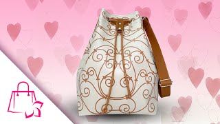 Bolsa Feminina Saco Ombro Tiracolo Arabesco Bege Magicc Bolsas [upl. by Brenk341]