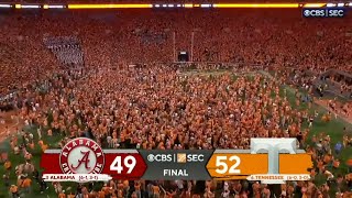 3 Alabama vs 6 Tennessee THRILLING Ending  2022 College Football [upl. by Acinorrev]