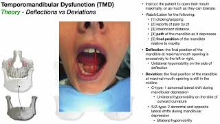 TMJ amp TMD  Deflections VS Deviations [upl. by Oilcareh]