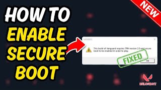 How To Enable Secure Boot in valorant 2024 [upl. by Schonfeld]