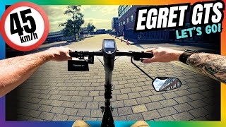 🤫 Egret GTS Der eScooter mit 45 kmh – Alle wollen ihn keiner hat ihn 😉💨 Escooter Egret test [upl. by Ranique]