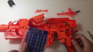 TUTORIAL Nerf Stryfe Mod  No soldering needed Easy voltage and lock modification [upl. by Aianat]