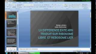 Biologie Cellulaire traduction sur ribosome libre et lier [upl. by Valenba835]