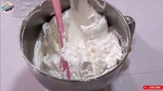 MOST STABLE WHIPPED CREAM FROSTING  VIZYON [upl. by Cormick]