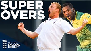 Magic Flintoff Spell To Kallis 4 Wickets In An Over Last Ball Tie  Super Overs  England Cricket [upl. by Jarred404]