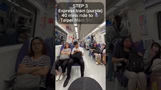 How to get to Taipei from Taoyuan International Airport TPE [upl. by Yeslehc610]