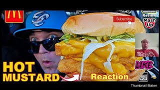 Reaction to McDonalds® Hot Mustard Double FiletOFish Review 🐟  Fast Food Mash Up [upl. by Amsirahc]